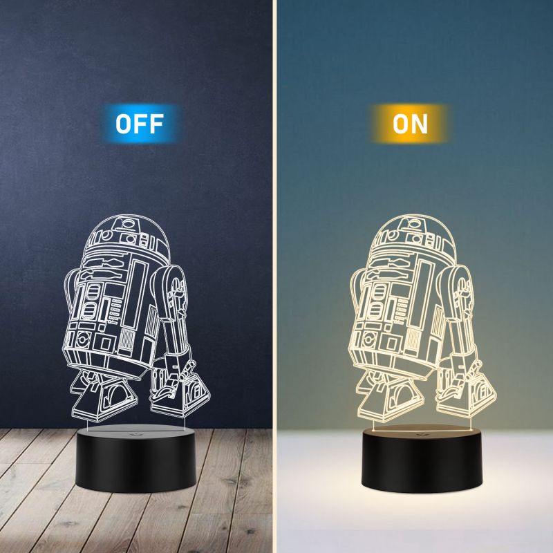 Star Wars Character R2 D2 Night Lamp